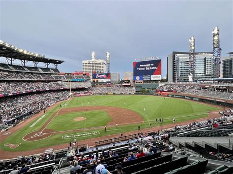 braves stadium seat view|view from seat truist park.